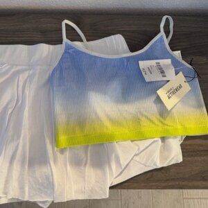 NWT Forever 21 crop and skort set with bonus T-shirt, Medium